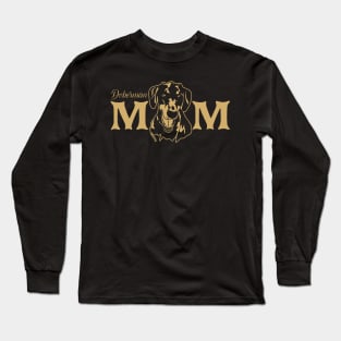 Doberman mom gifts narural ears Long Sleeve T-Shirt